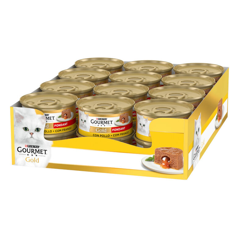 Gourmet Gold Fondant Pollo en Paté lata para gatos thumbnail