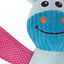 Tootoy! Chew Fetch It Hippo Azul y Rosa Peluche para perros, , large indicador imagen numero 3
