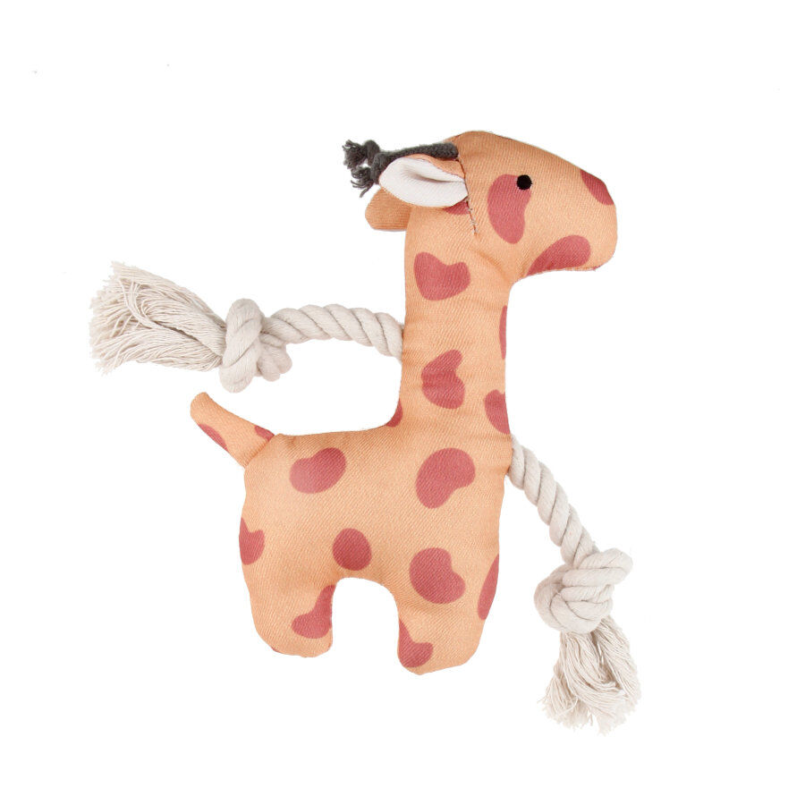 Tootoy! Puppy Yellow Giraffe peluche con sonido para cachorros thumbnail
