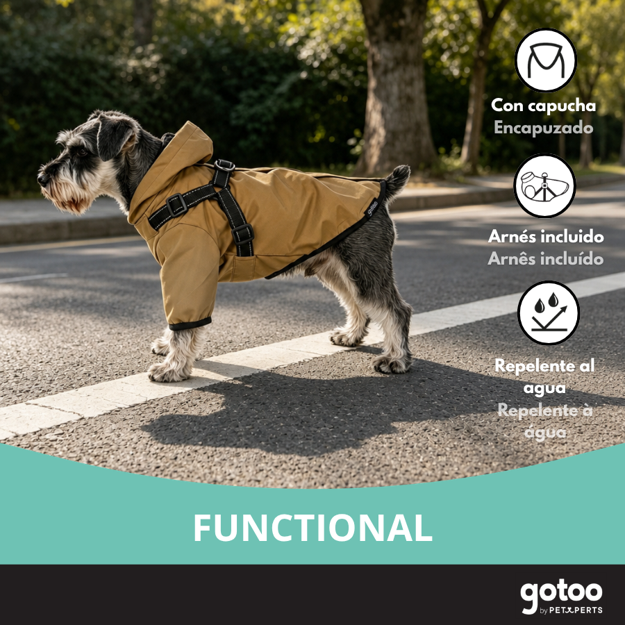 Gotoo Chaqueta Impermeable con Arn&eacute;s para perros, , large Imagen numero 6