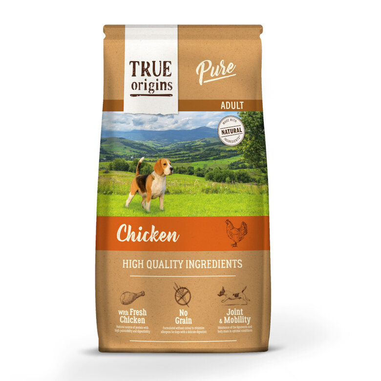 True Origins Adult Pure Pollo No Grain pienso para perros, , large image number null