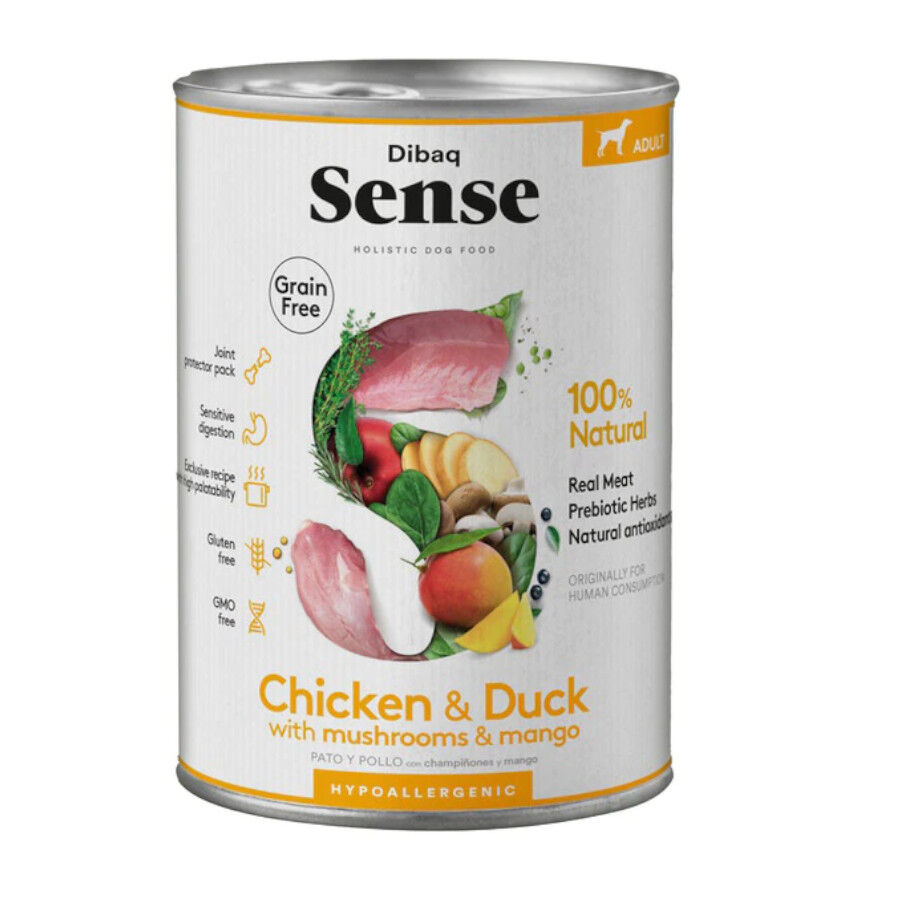 Dibaq Sense Grain Free Adult Pollo &amp; Pato lata para perros