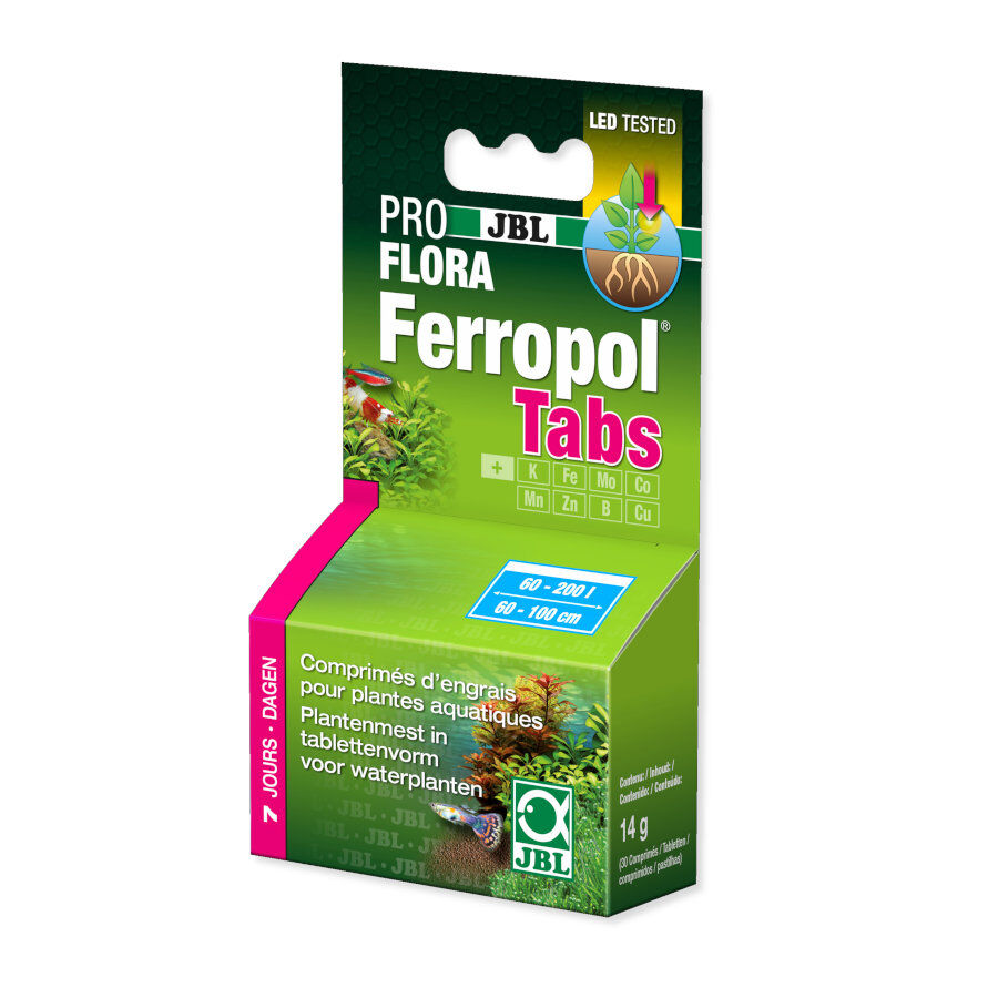 JBL Proflora Ferropol Tabletas Fertilizantes para plantas para acuarios de agua dulce