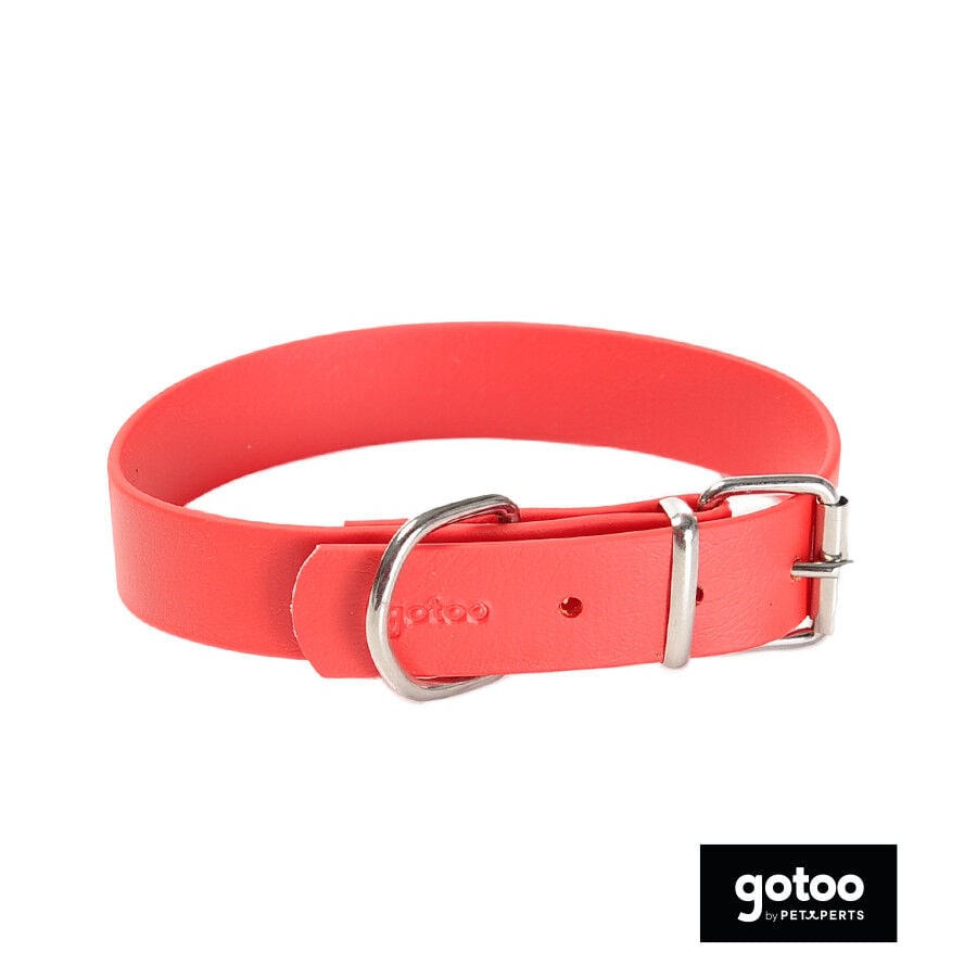 Gotoo Collar Biothane rojo para perros, , large Imagen numero 2