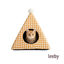 Leeby Cama Pir&aacute;mide Vichy Naranja para gatos, , large indicador imagen numero 5