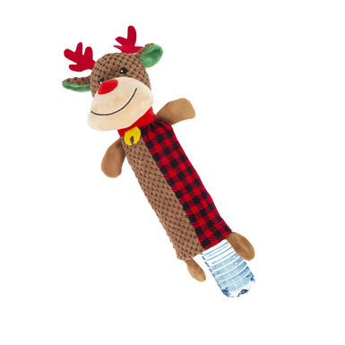 Wonder Christmas Botella Reno de peluche navideño para perros