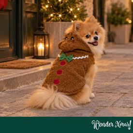 Wonder Christmas Disfraz Galleta Jengibre para perros