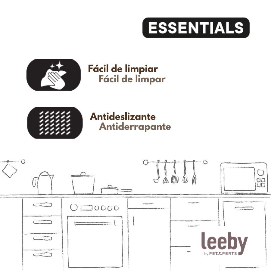 Leeby Comedero Acero Inoxidable para perros y gatos, , large Imagen numero 5
