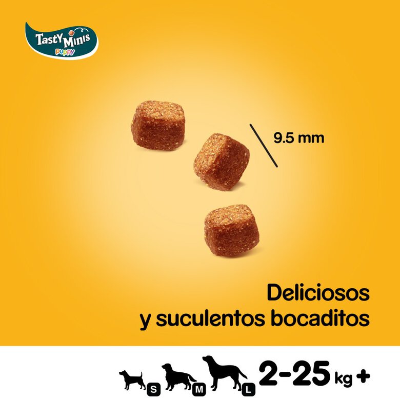 Pedigree Tasty Minis Premios Sabor Pollo para Perros Cachorros, , large image number null