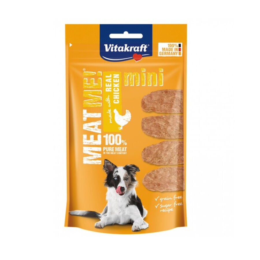 60 g Vitakraft Bocaditos Meat Me Mini Pollo para perros, , large Imagen numero 1