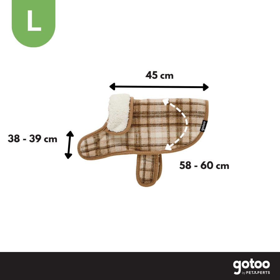 Gotoo Chaqueta Tart&aacute;n Cuadros para perros, , large Imagen numero 4