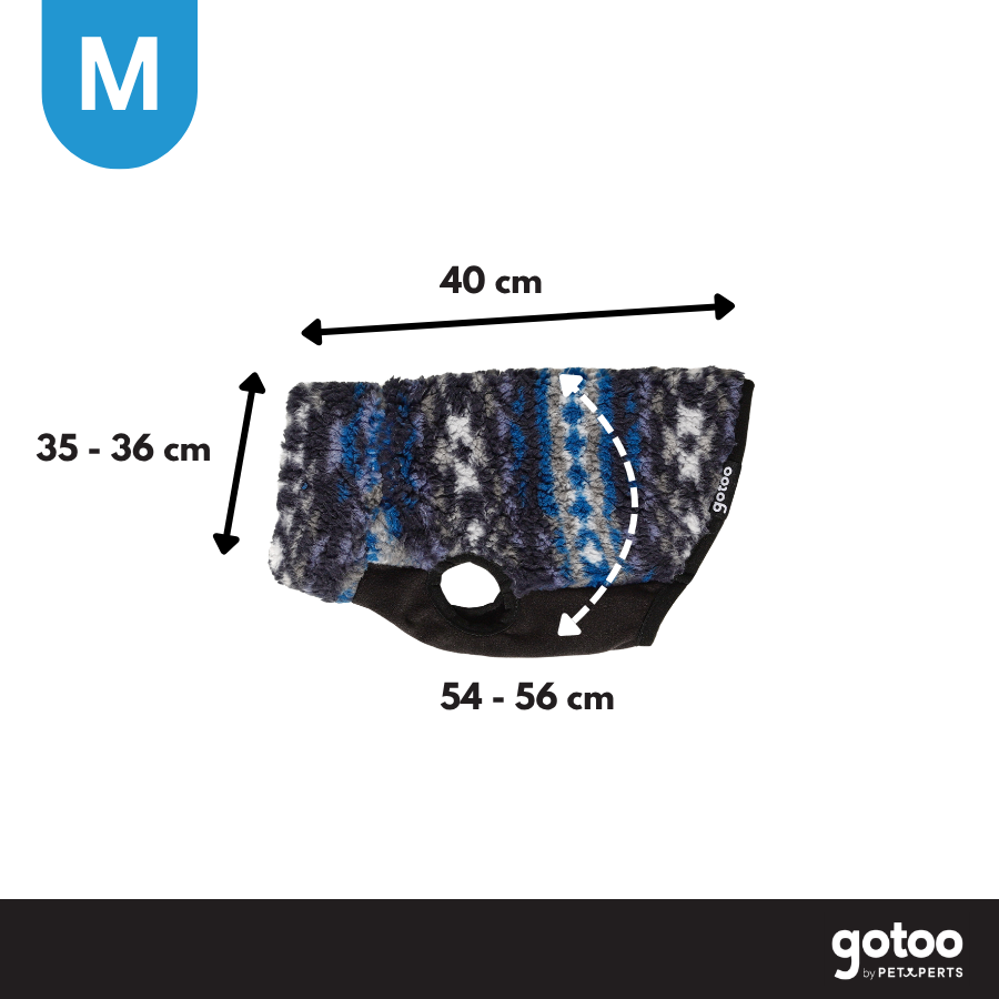 Gotoo Jersey Sherpa Estampado Retro para perros, , large Imagen numero 4