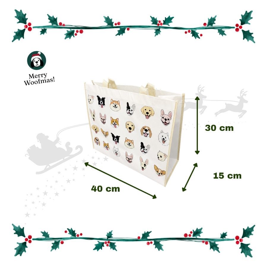 Wonder Christmas Tote Bag Guau para perros, , large Imagen numero 3