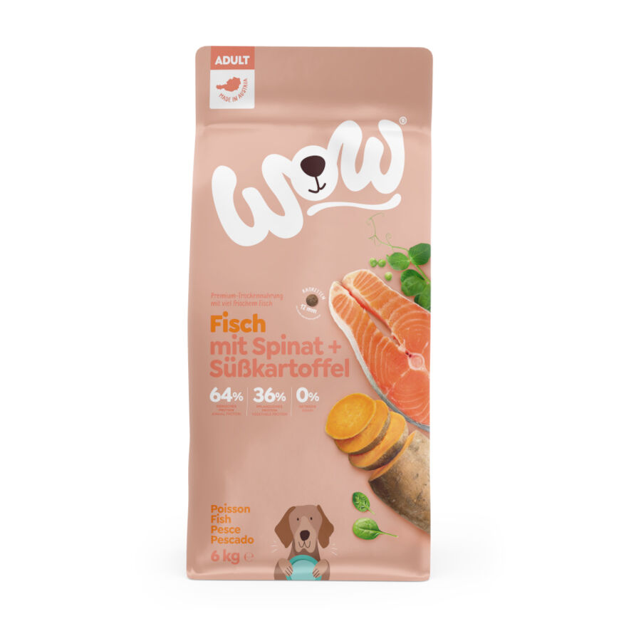 Wow Adulto Pescado pienso para perros