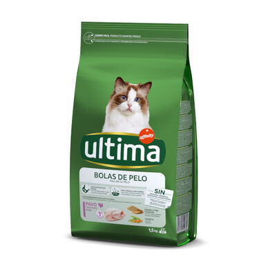 Affinity Ultima Adult Hairball Control Pavo y Arroz pienso para gatos 