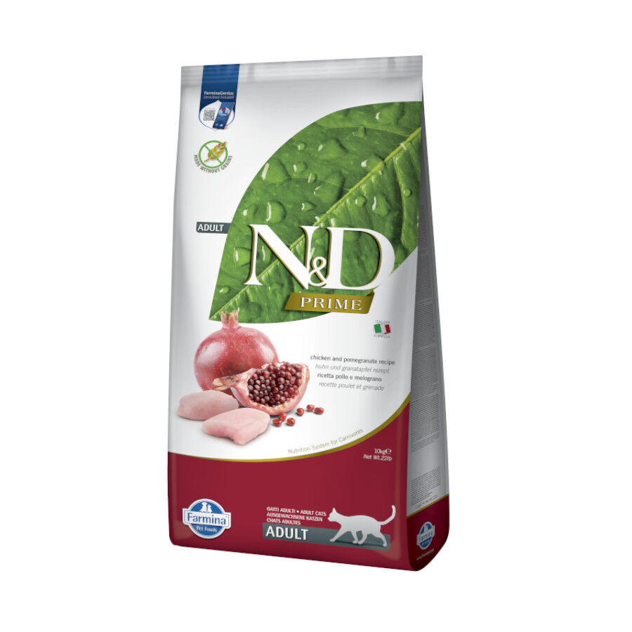 10 kg Farmina N&D Prime Adult Pienso Pollo y Granada para gatos, , large Imagen numero 1