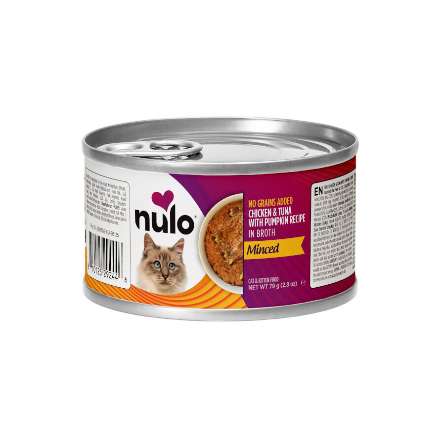 170 g Nulo Minced Pollo y Tuna con Calabaza Lata para gatos, , large Imagen numero 1