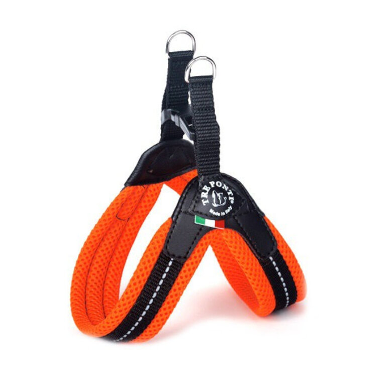 Camon Tre Ponti Arnés Acolchado Naranja para perros de razas pequeñas, , large image number null