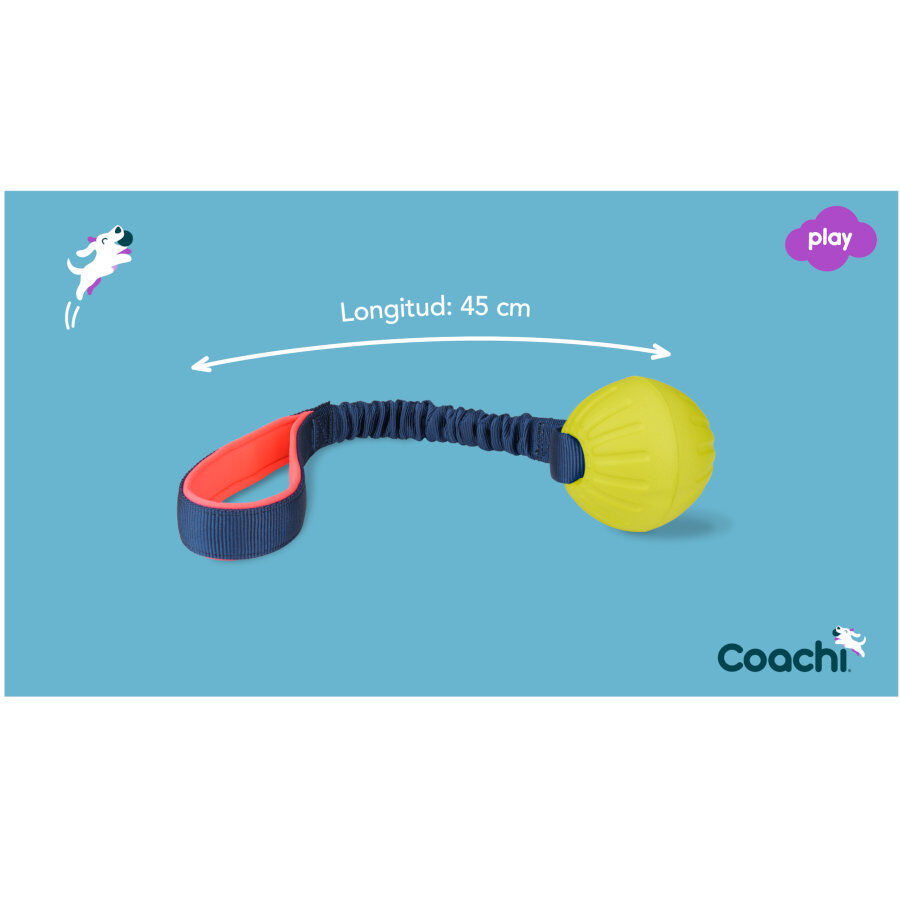Coachi Tuggi Ball pelota mordedor con cuerda para perros, , large Imagen numero 5