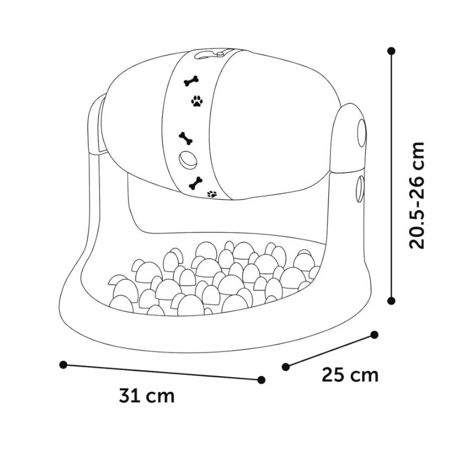 Flamingo dispensador de snacks para mascotas thumbnail