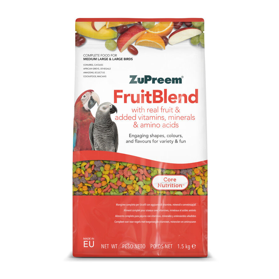 ZuPreem FruitBlend Medium Large & Large pienso para pájaros