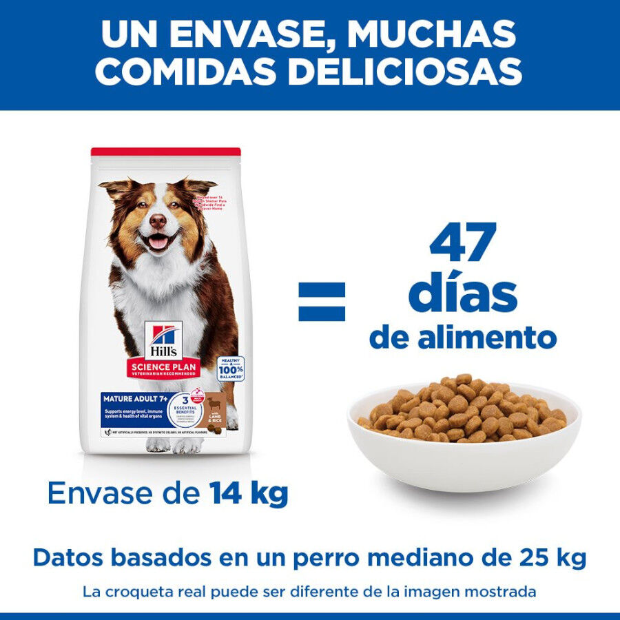 Hill&#039;s Science Plan Mature Adult Medium pienso cordero y arroz para perros de razas medianas thumbnail