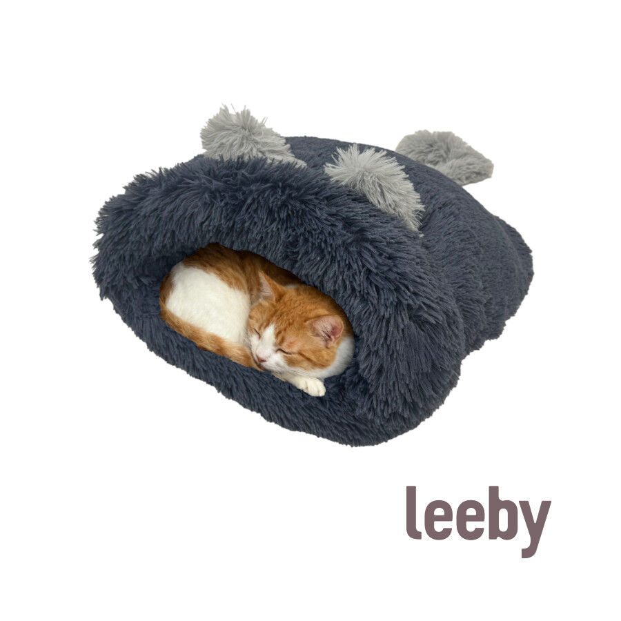Leeby Cama Saco con Oreja y Cola Gris para gatos, , large Imagen numero 2