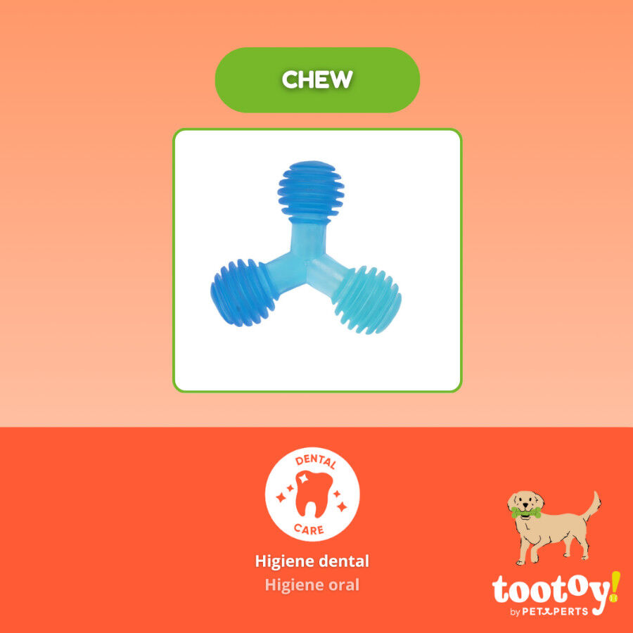 Tootoy! Mordedor de Pelotas en Tri&aacute;ngulo Azul para perros, , large Imagen numero 3
