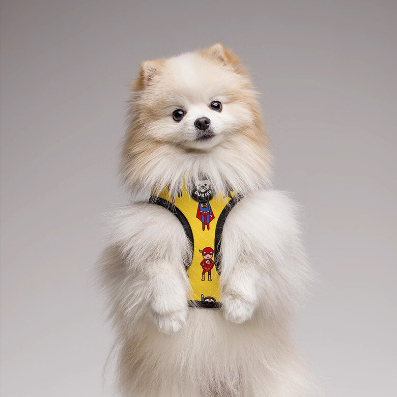 Dukier Superdog Arnés Reversible Estampado Superhéroes para perros, , large image number null