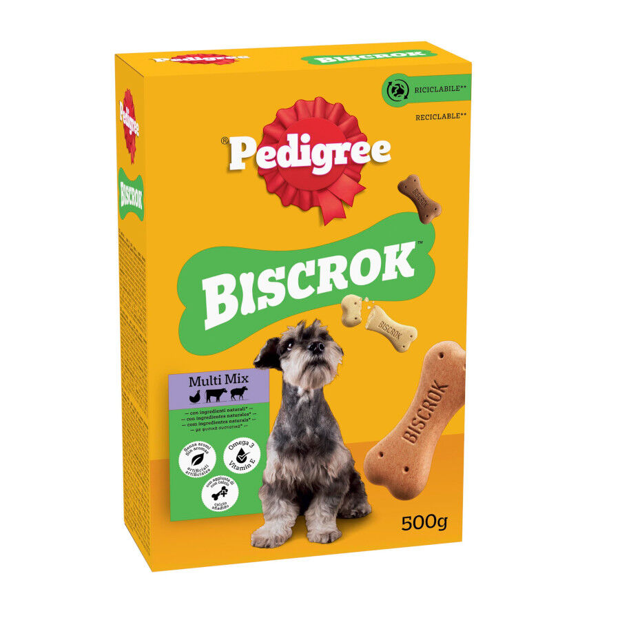 4 uds. x 500 g Pedigree Galletas Biscrok de 3 Sabores para Perros &iexcl;Pack ahorro!, , large Imagen numero 1