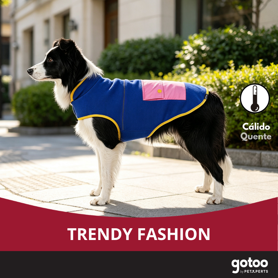 Gotoo Chaqueta Azul con Bolsillo para perros, , large Imagen numero 6
