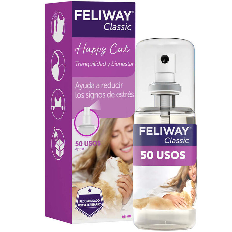 MIAU - 100% GATOS - FELIWAY SPRAY PARA GATOS Feromonas para gatos en spray  Recuerden que sugerimos recomendación VETERINARIA para uso de feliway,  casos sencillos de estrés se pueden manejar con venta