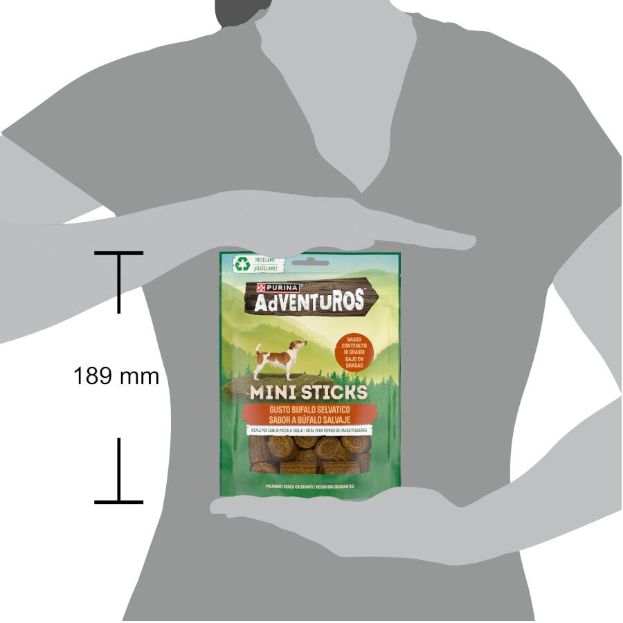 Adventuros Mini Sticks Búfalo Salvaje para Perros thumbnail
