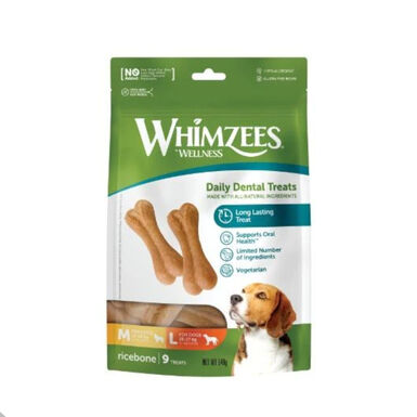 Whimzees Snacks Dentales en Forma de Hueso para perros
