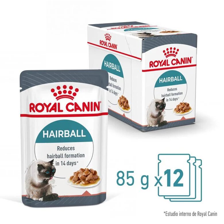 85 g Royal Canin Hairball sobre en salsa para gatos,  Imagen numero 7 85 g Royal Canin Hairball sobre en salsa para gatos, , large Imagen numero 7