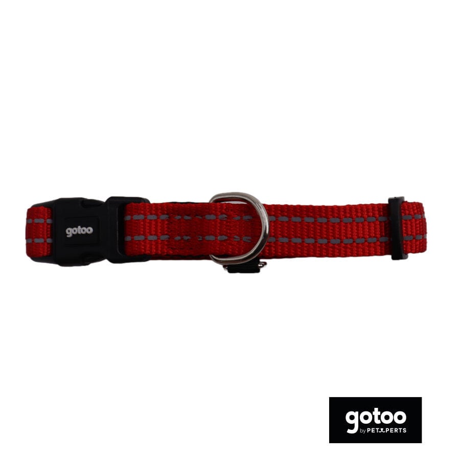 Gotoo Collar de nylon reflectante rojo para perro, , large Imagen numero 2