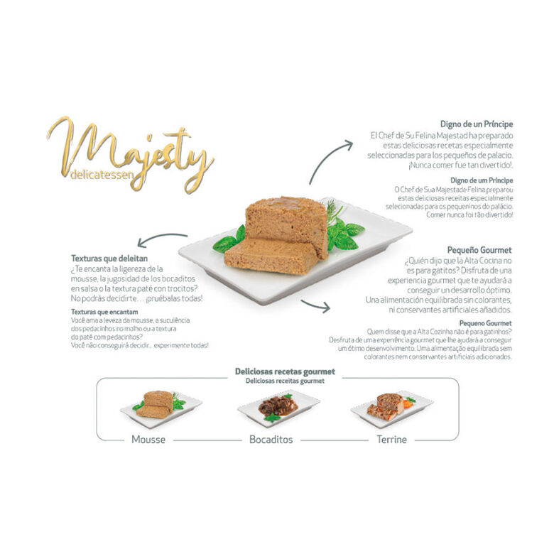 Majesty Kitten Gold Selection Mousse lata – Pack thumbnail