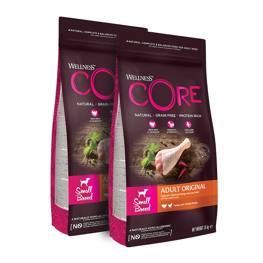 Wellness Core Adult Small Original Pavo y Pollo pienso para perros thumbnail