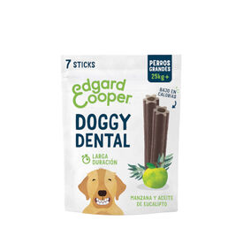Edgard & Cooper Barritas Dentales Manzana y eucalipto snack para perros grandes