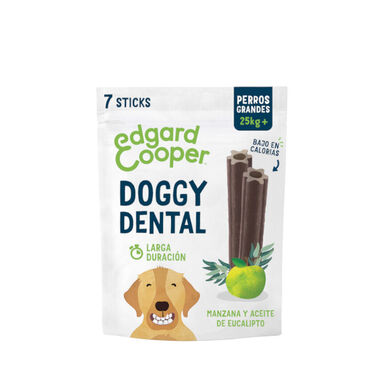 Edgard & Cooper Barritas Dentales Manzana y eucalipto snack para perros grandes