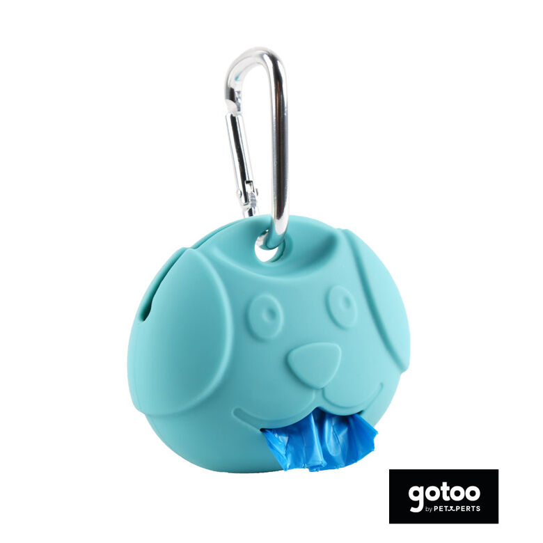 Gotoo Porta bolsas silicona azul para perros thumbnail