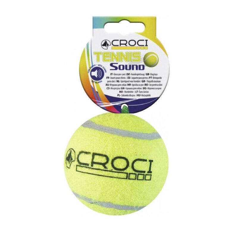Croci  Pelota de Tenis con sonido para perros,  Imagen numero 1 Croci  Pelota de Tenis con sonido para perros, , large Imagen numero 1