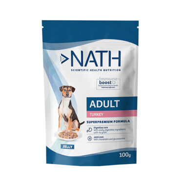 Nath Adult Pavo en Gelatina sobre para perros