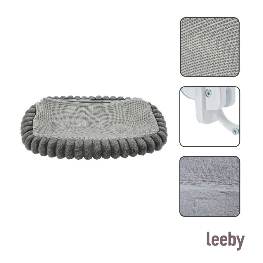 Leeby Hamaca Ventana Gris para gatos, , large Imagen numero 4