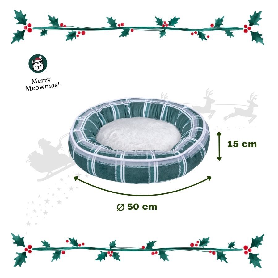 Wonder Christmas Cama Donut Rayas para gatos, , large Imagen numero 3