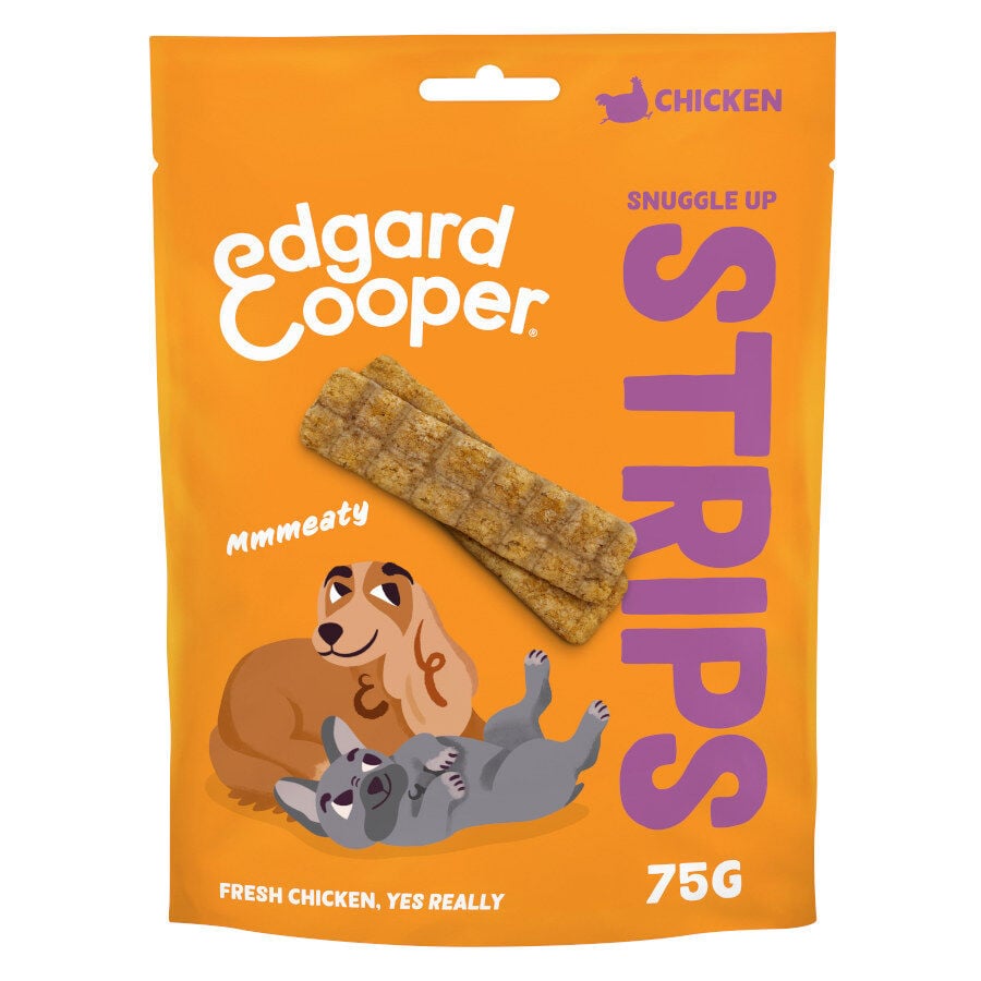 Edgard & Cooper Tiras de Pollo snack para perros