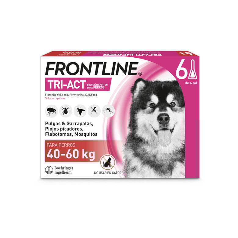 Frontline Tri-Act Pipetas Antiparasitarias para perros,  Imagen numero 1 Frontline Tri-Act Pipetas Antiparasitarias para perros, , large Imagen numero 1