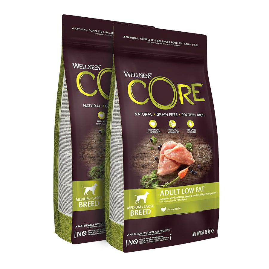 Wellness Core Adult Medium/Large Healthy Pavo Low Fat pienso para perros