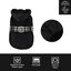 Outech Abrigo Negro con Cinturon para perros, , large indicador imagen numero 4