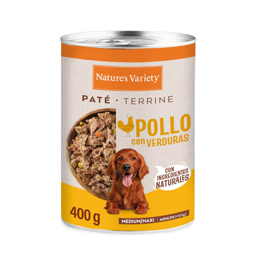400 gr Nature's Variety Pat&eacute; Pollo Lata para perro adultos medium, , large Imagen numero 1